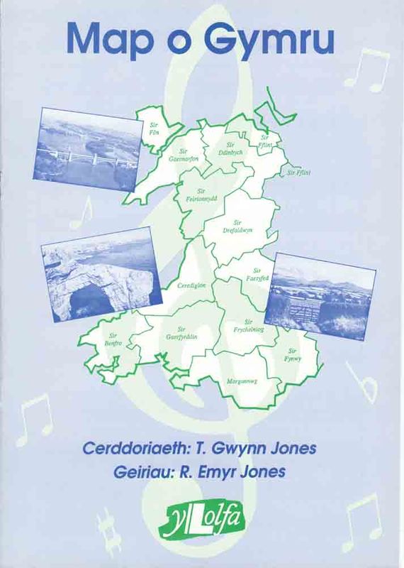A picture of 'Map o Gymru' by T. Gwyn Jones